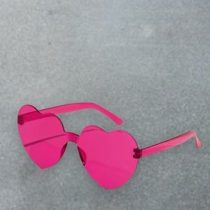 Barbie Heart Glasses Hot Pink - Unisex one size